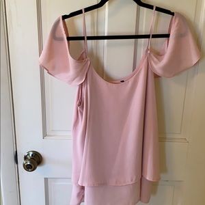 FRANCESCAS blush layered tank